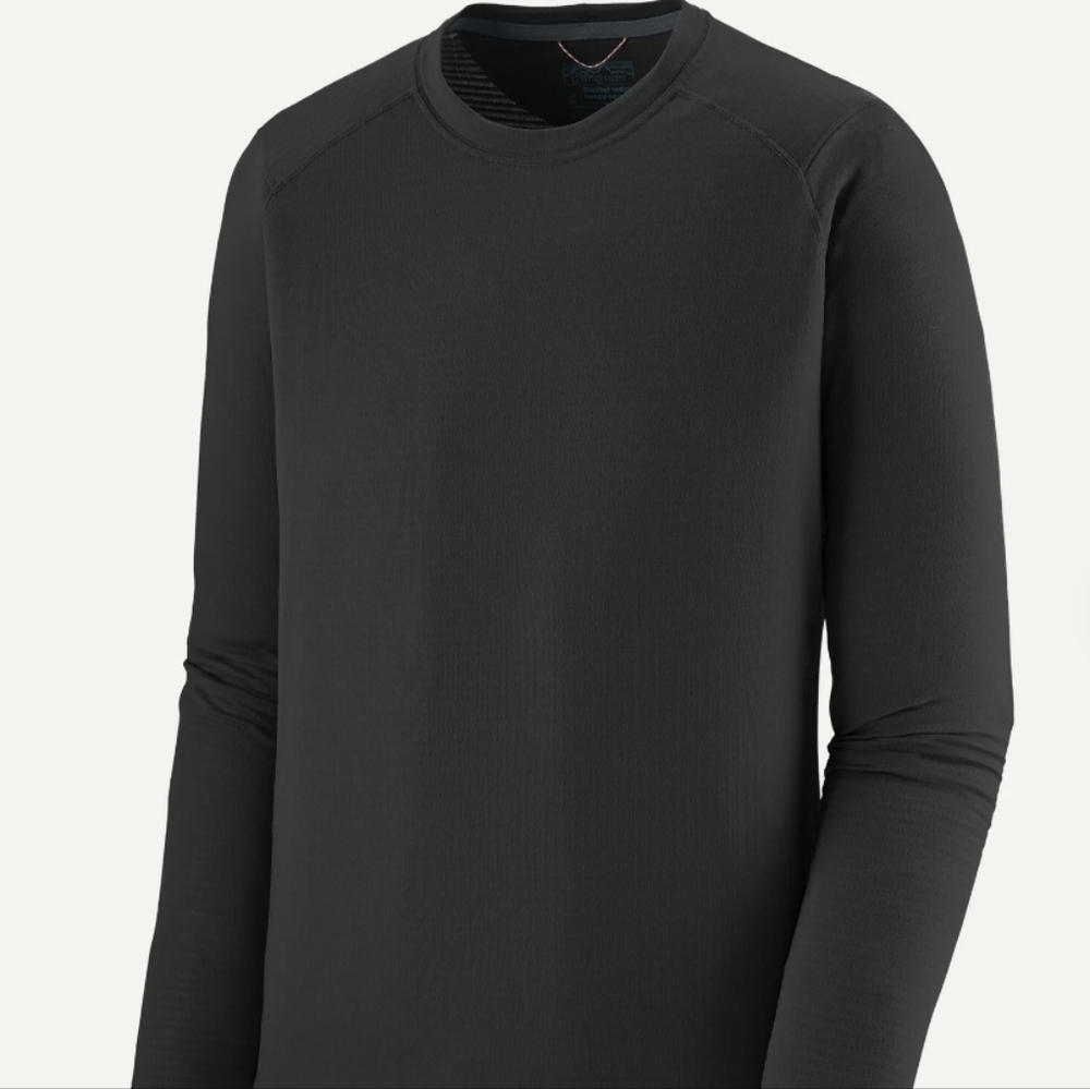 Patagonia Capilene Thermal Weight Mens XS Black Polartec Power Grid Base Layer